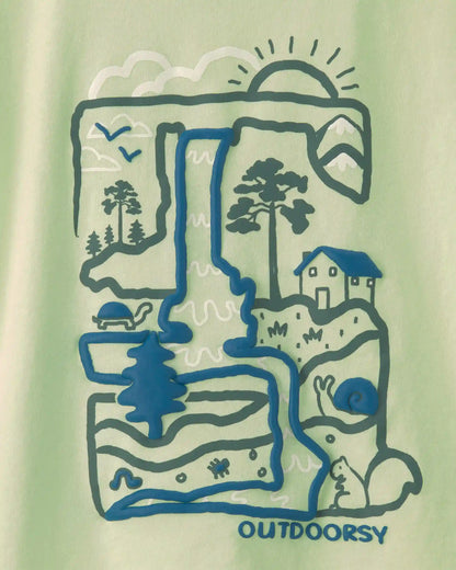 Toddler Boy 'Outdoorsy' Graphic Tee - Green