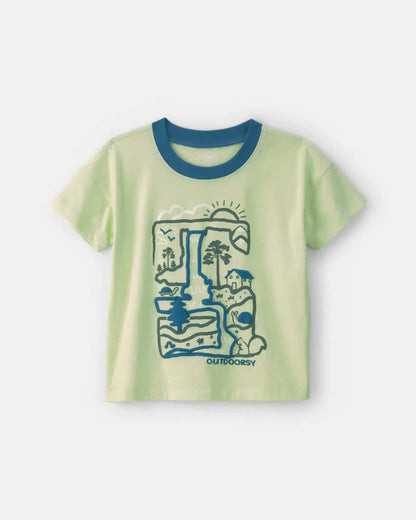 Toddler Boy 'Outdoorsy' Graphic Tee - Green
