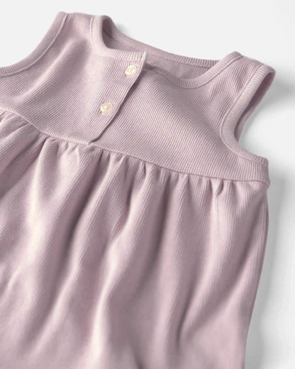 Toddler Girl 2-Pack Organic Cotton Knit Tanks in Seashells