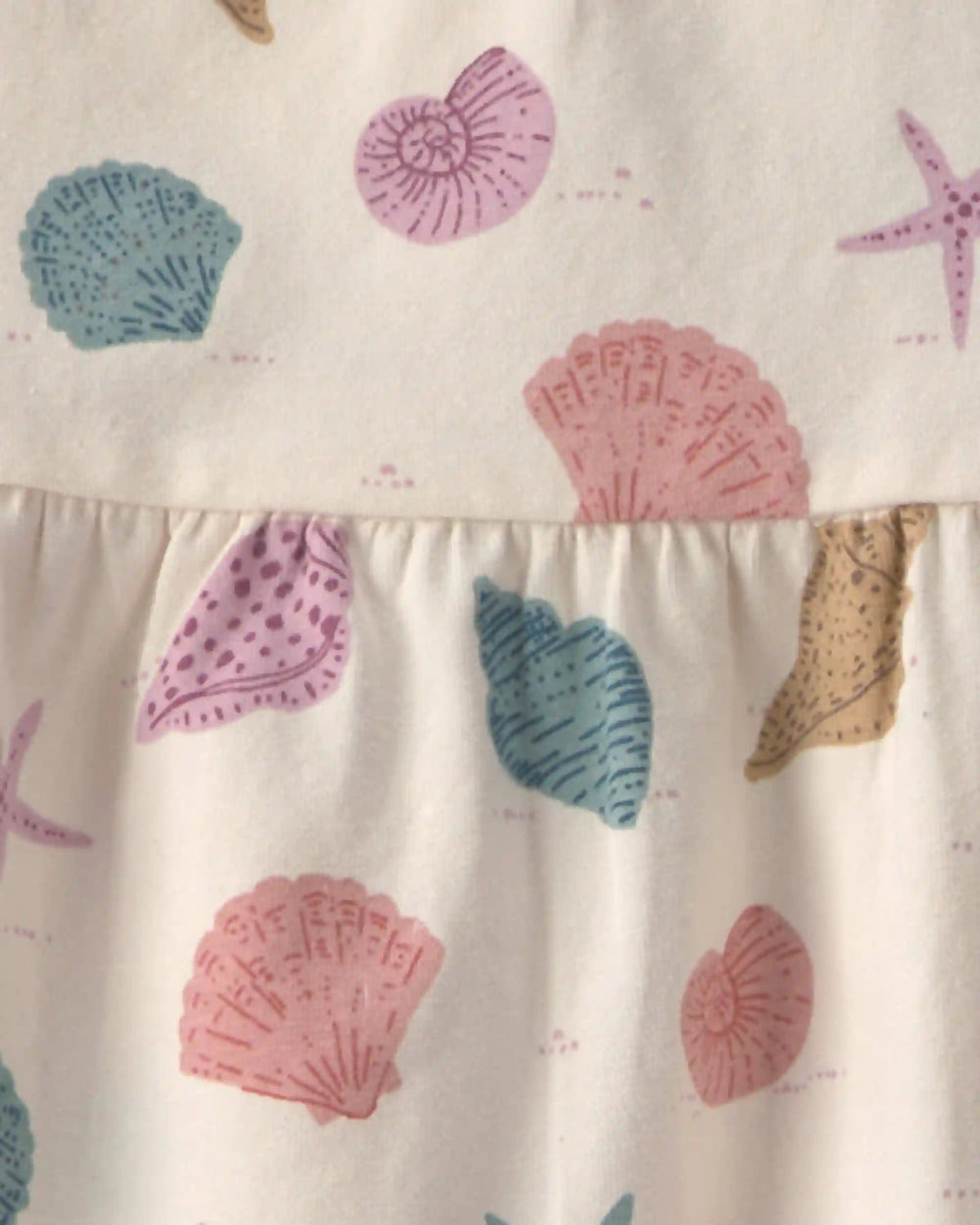 Toddler Girl 2-Pack Organic Cotton Knit Tanks in Seashells