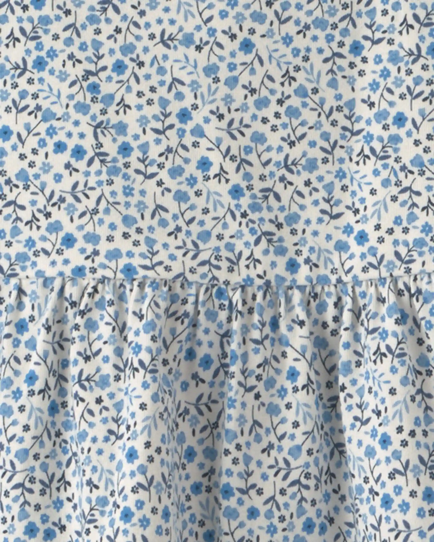 Toddler Girl Organic Cotton Tiered Dress in Meadow Bloom