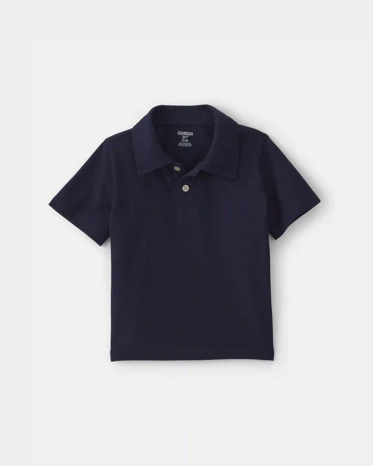 Toddler Boy Uniform Piqué Polo Shirt - Navy