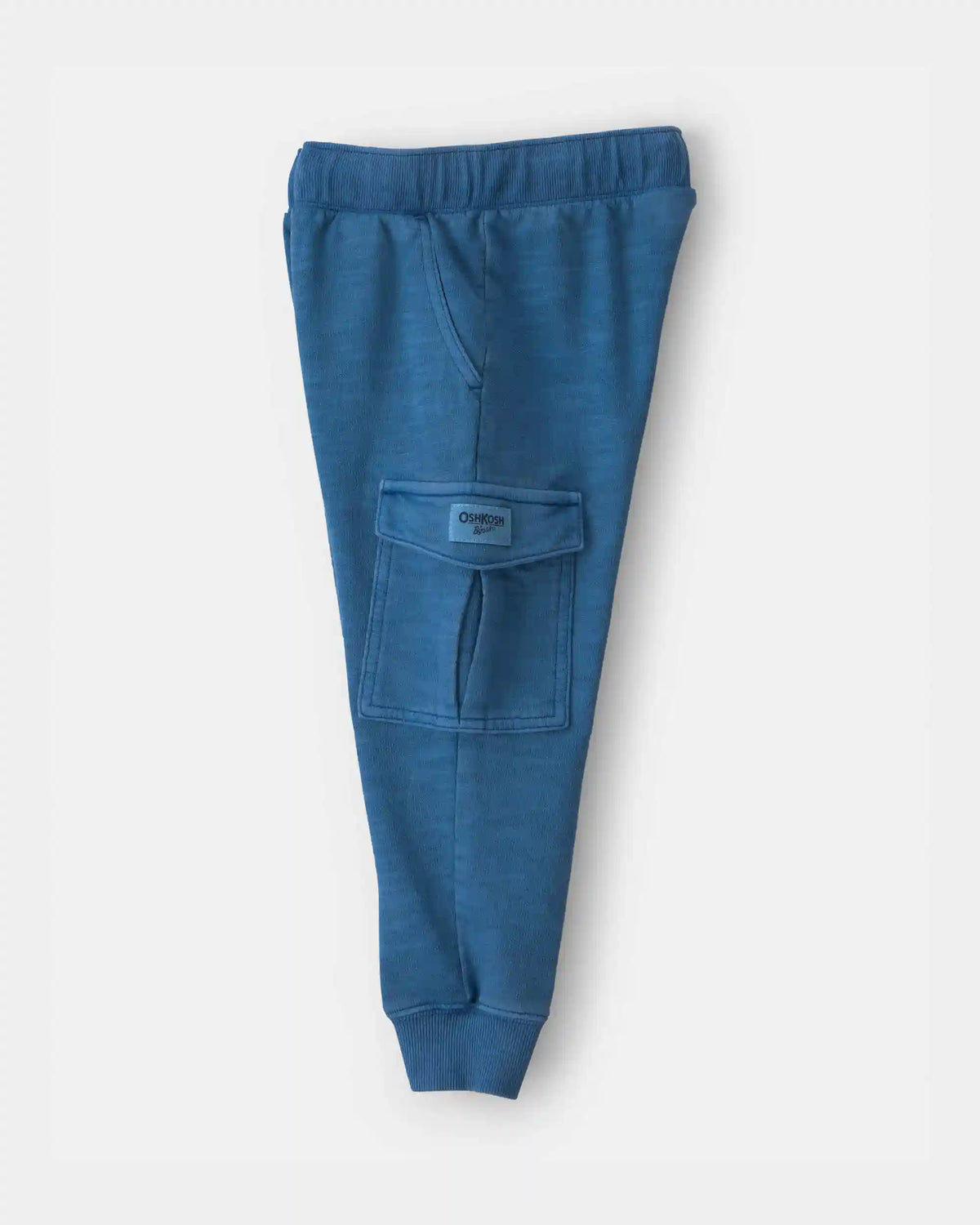 Toddler Boy French Terry Cargo Knit Joggers - Blue
