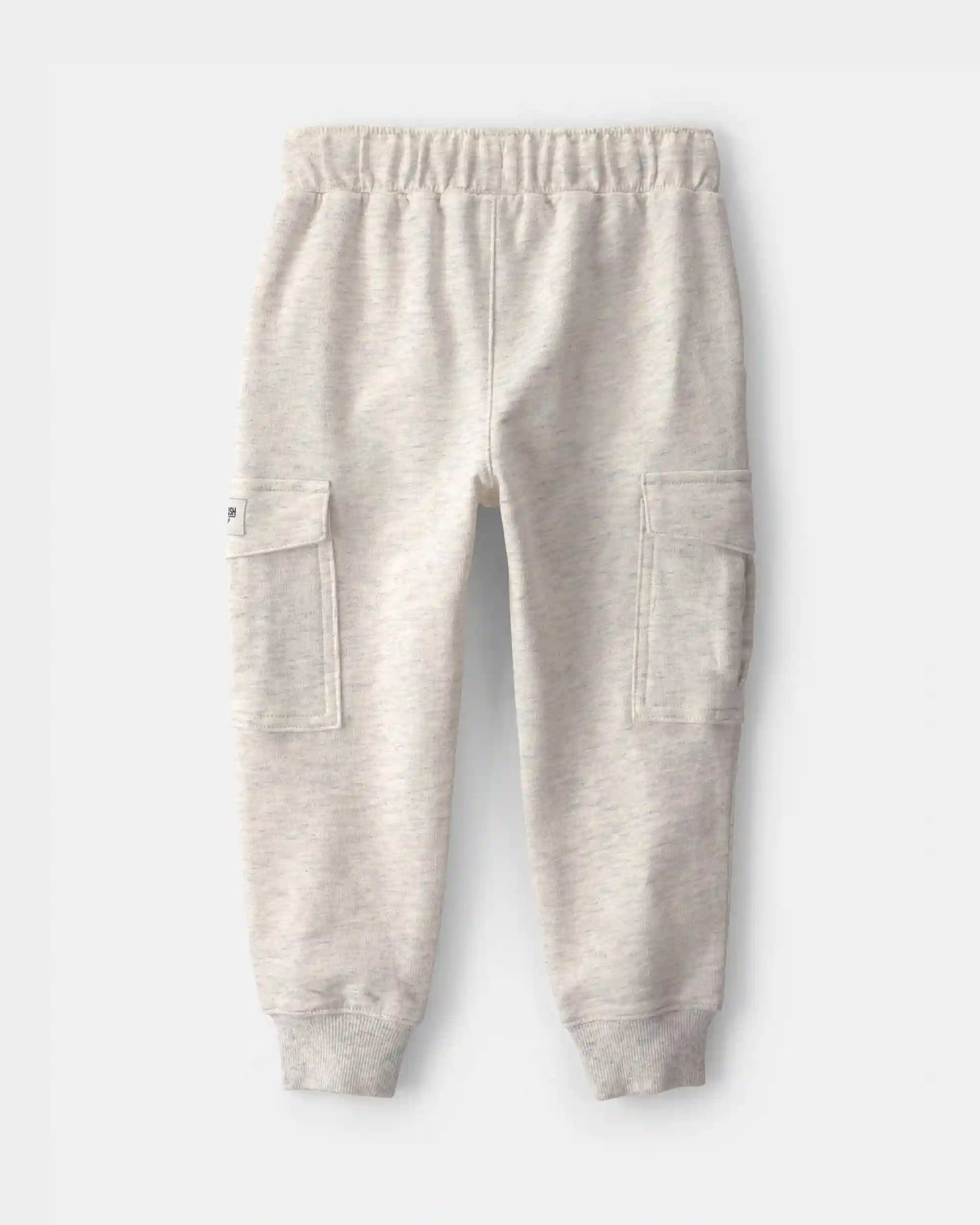 Toddler Boy French Terry Cargo Knit Joggers - Grey