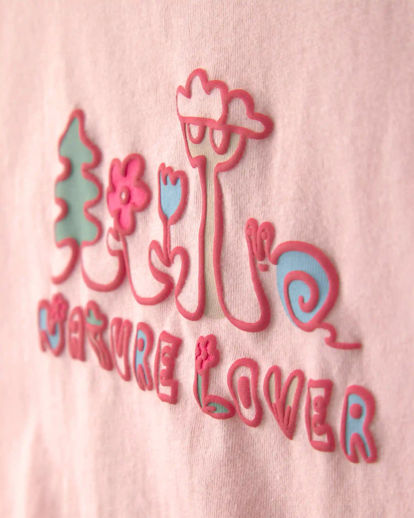 Toddler Girl 'Nature Lover' Short-Sleeve Tie Top - Pink