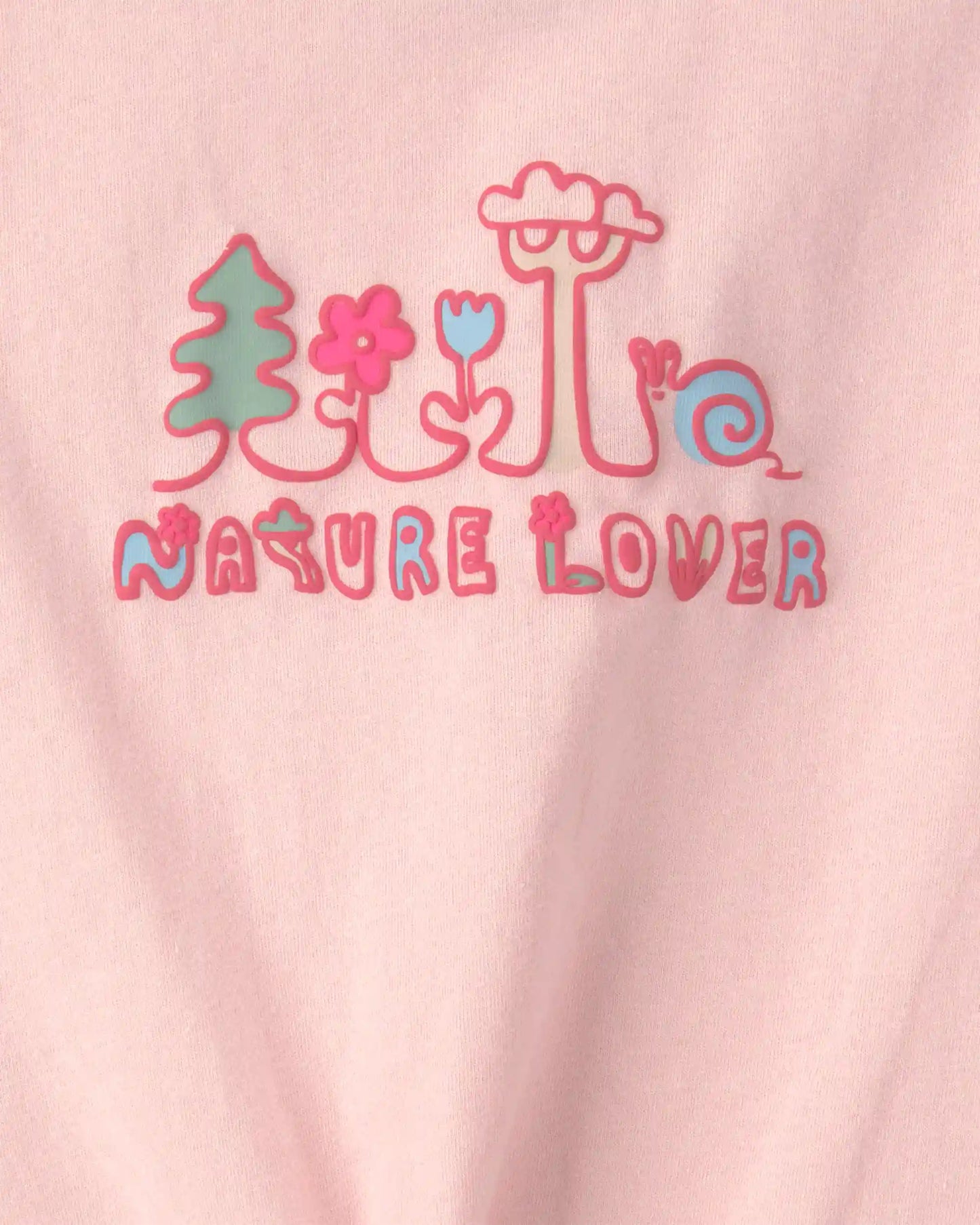 Toddler Girl 'Nature Lover' Short-Sleeve Tie Top - Pink