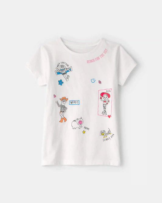 Toddler Girl Pixar© Toy Story Graphic Tee - White