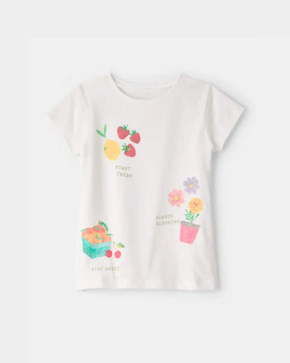 Toddler Girl The Very Hungry Caterpillar™ Floral Fruit Graphic Tee - White