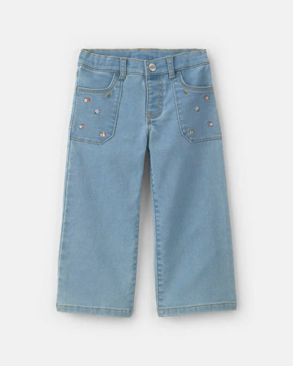 Toddler Girl Wide-Leg Jeans - Light Wash