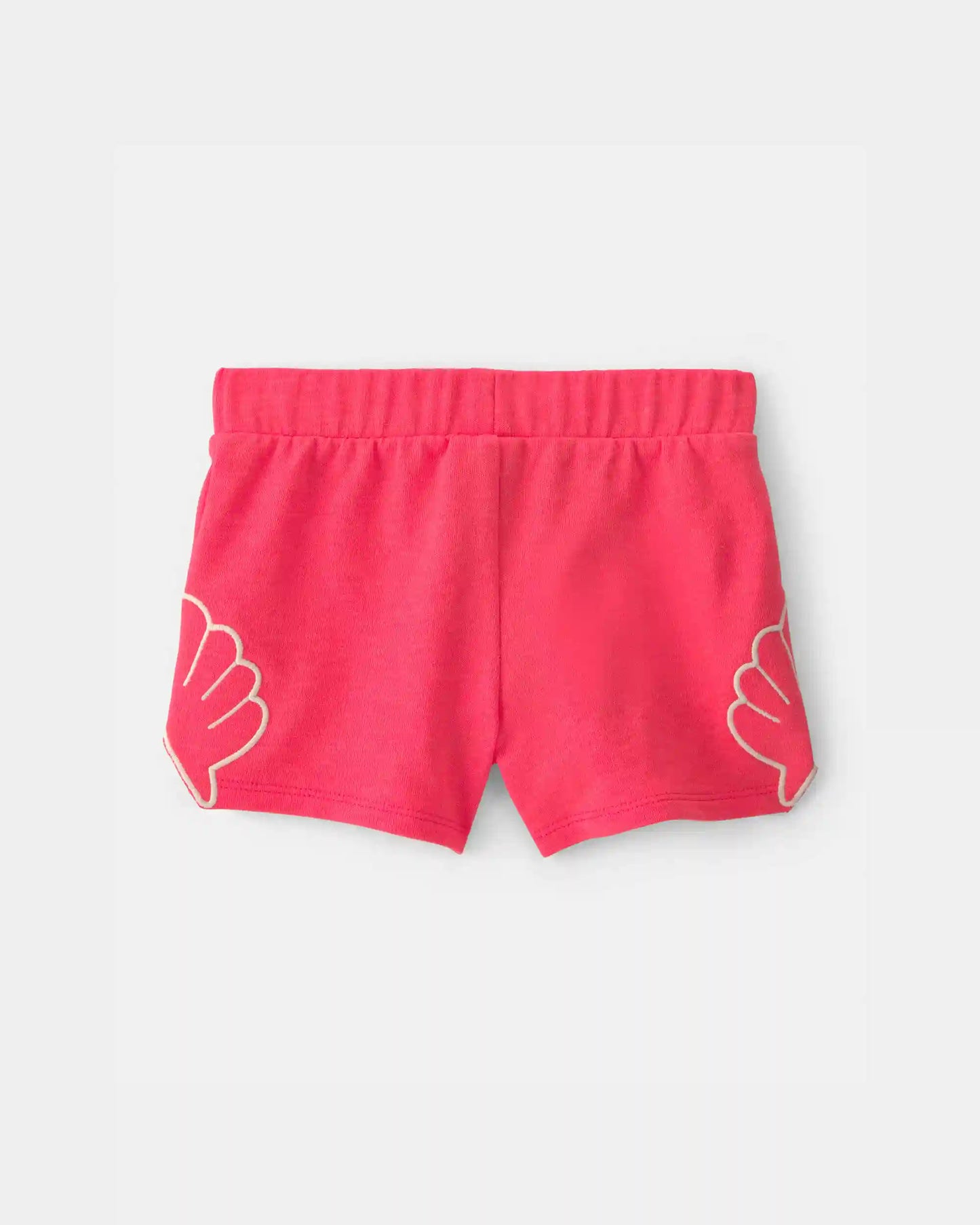 Toddler Girl Shell French Terry Shorts - Coral