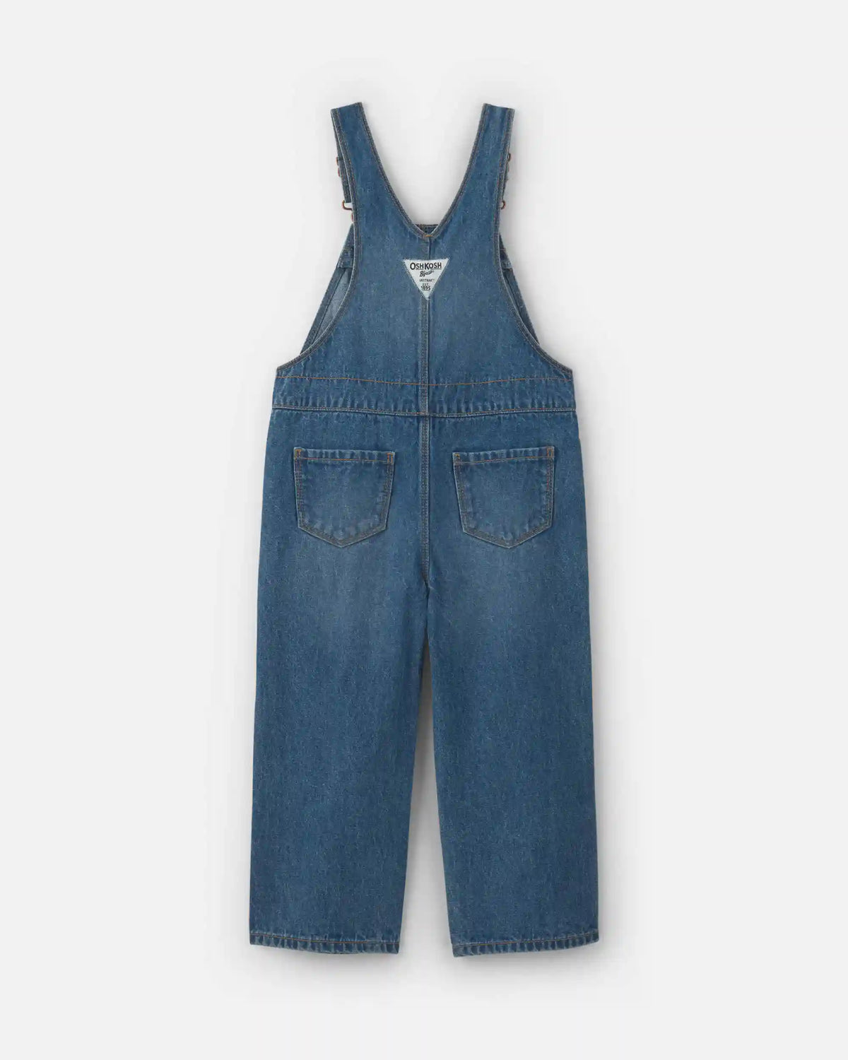 Toddler Girl Wide-Leg Overalls - Medium Wash