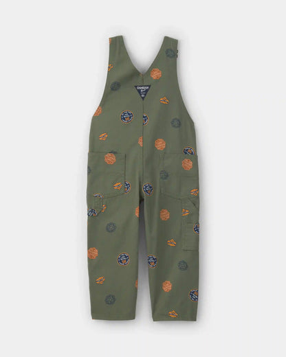 Toddler Patch Logo Overalls - Green