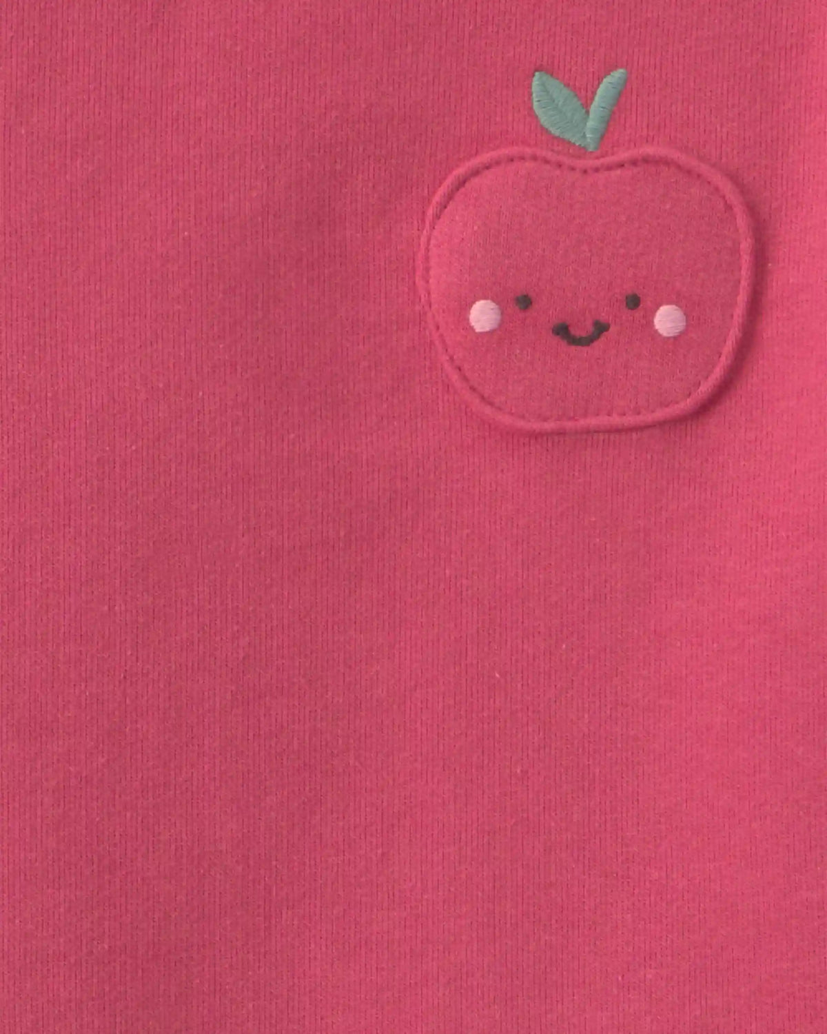 Toddler Girl 2-Piece Apple French Terry Long-Sleeve Top & Skort Set - Pink