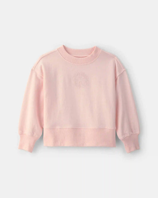 Toddler Girl OshKosh Logo French Terry Pullover Sweatshirt - Pink