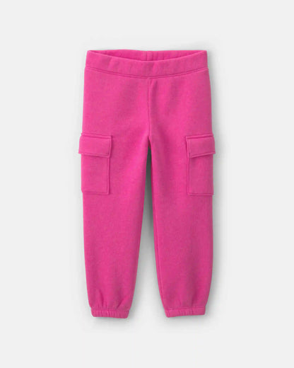 Toddler Girl Heart Fleece Hoodie & Pant Set - Pink
