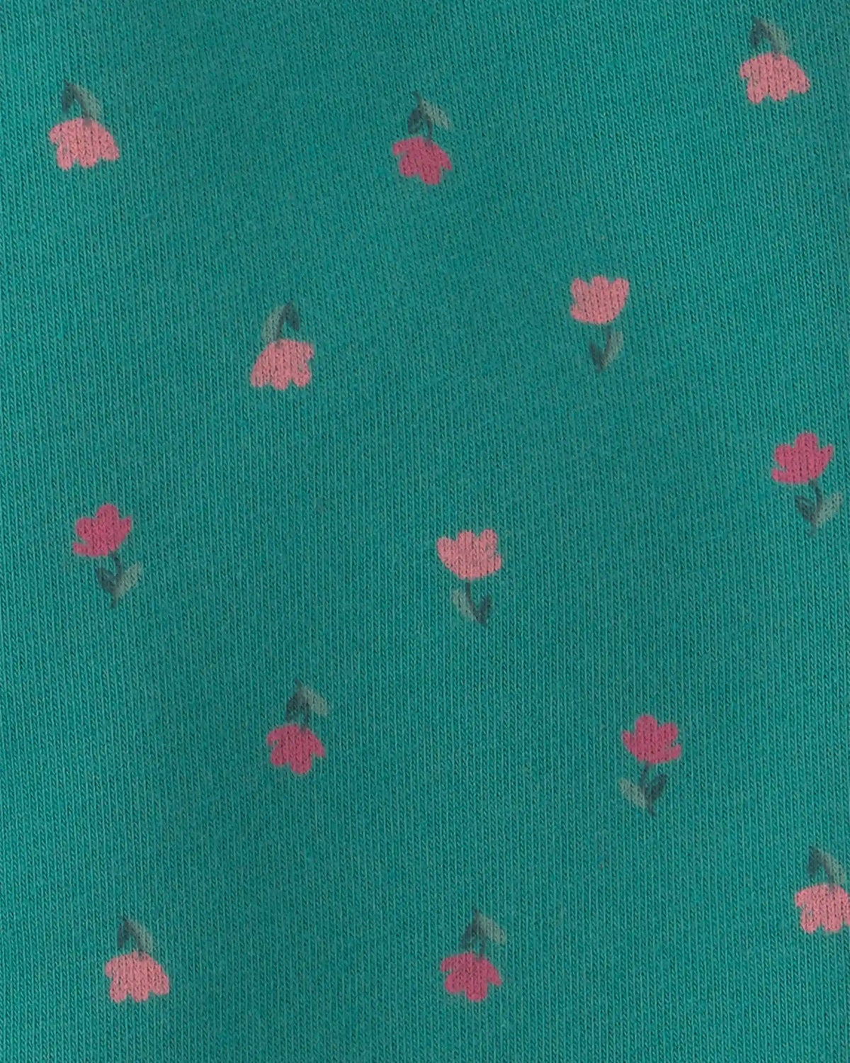 Toddler Girl 2-Piece Heart & Floral Fleece Long-Sleeve Top & Pant Set - Green
