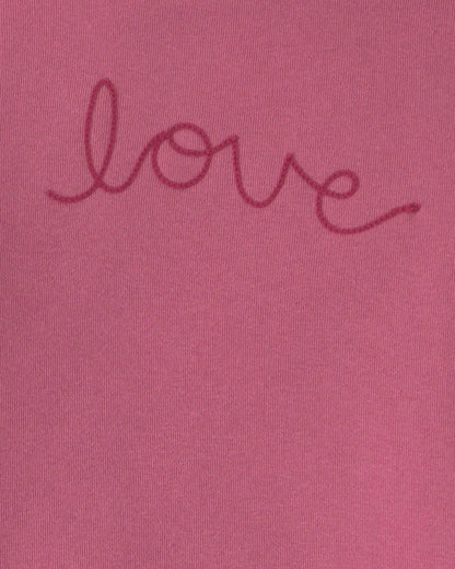 Toddler Girl 2-Piece 'Love' Fleece Long-Sleeve Top & Pant Set - Pink
