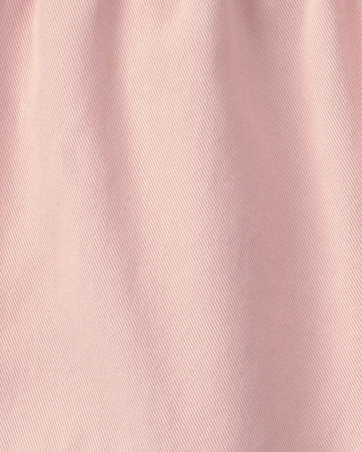Toddler Girl 2-Piece 'Happy' Striped Twill Long-Sleeve Top & Pant Set - Pink/Cream
