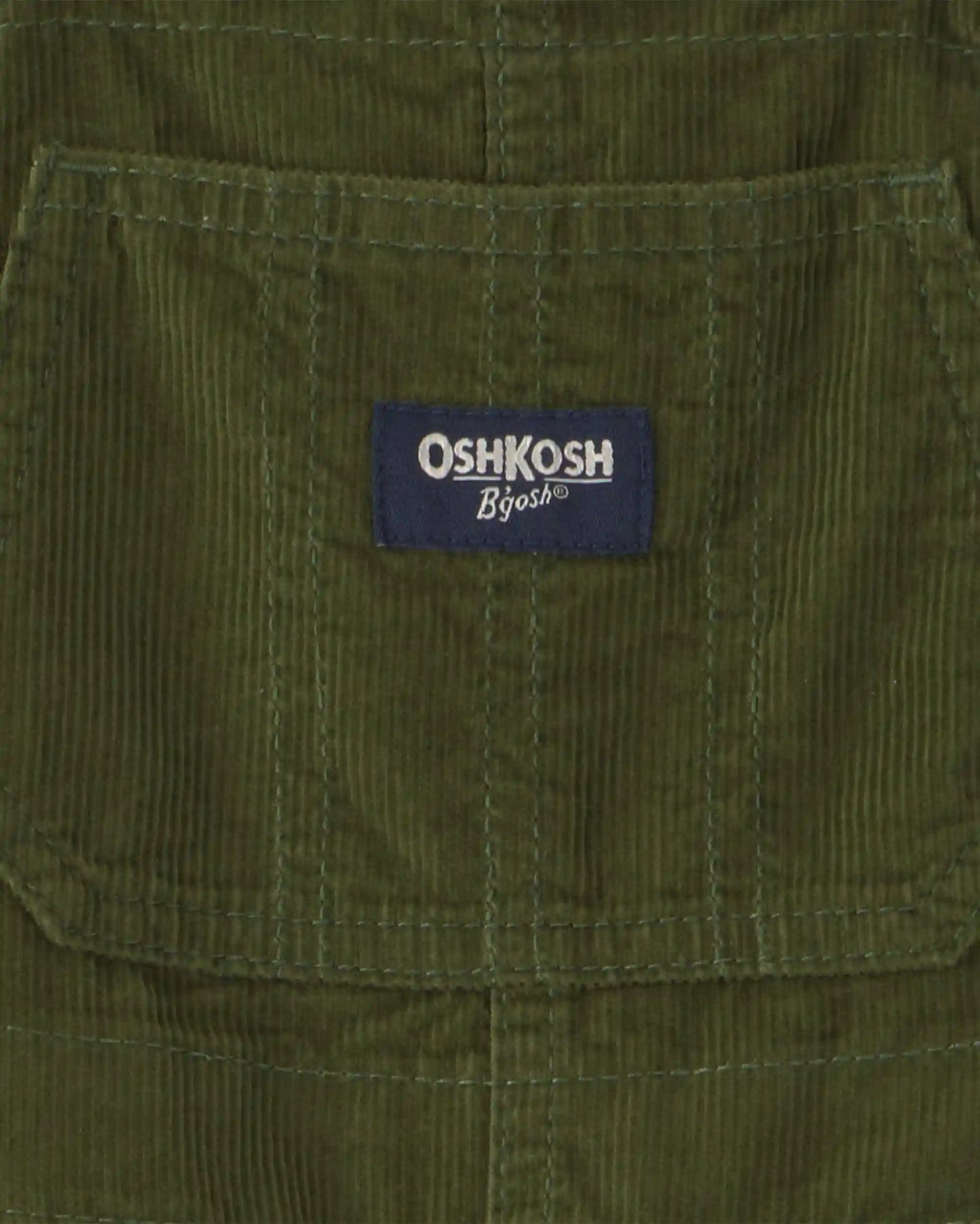 Toddler Corduroy Overalls - Olive Green