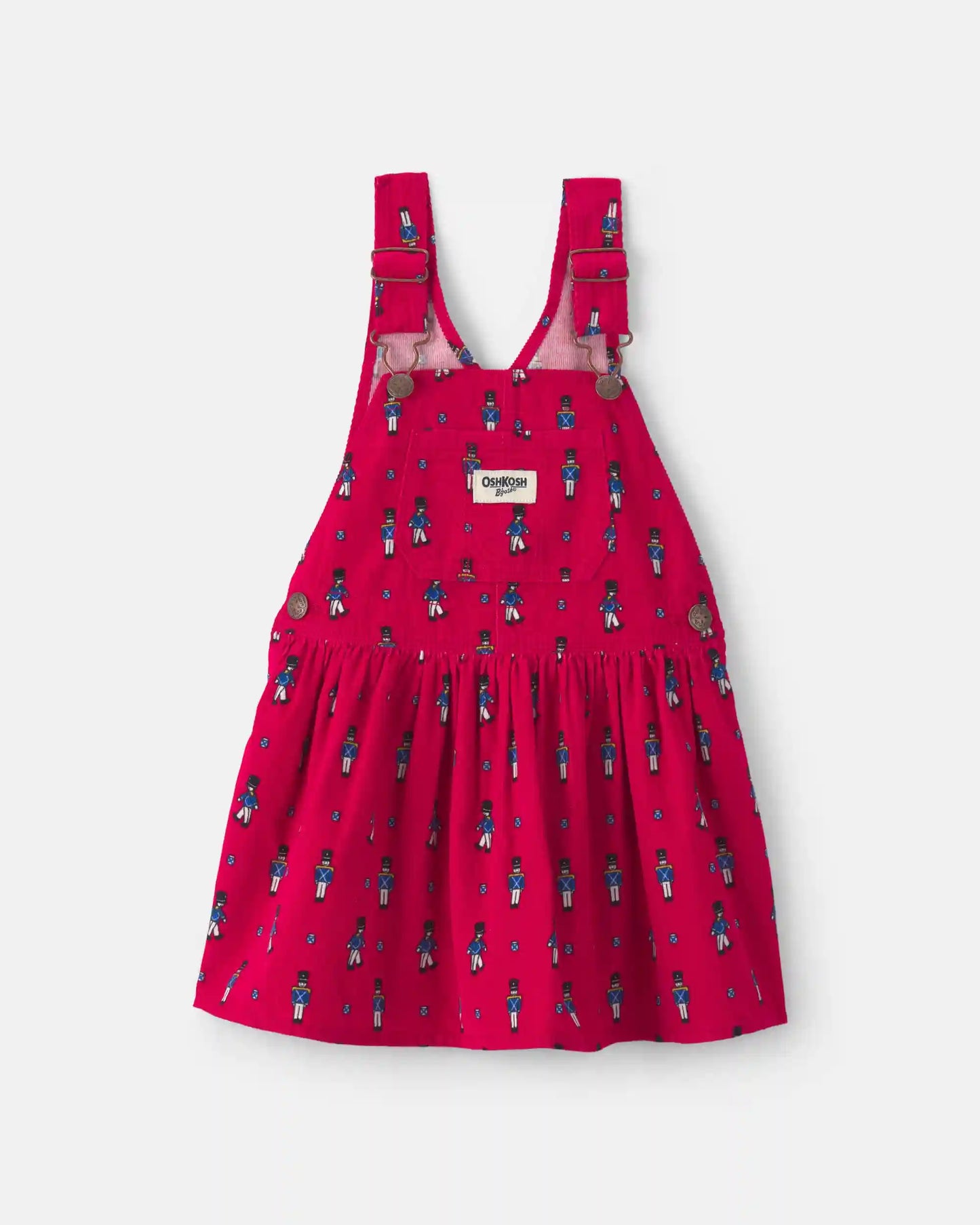Toddler Girl Nutcracker Corduroy Skirtall - Red