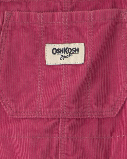 Toddler Girl Corduroy Overalls - Purple