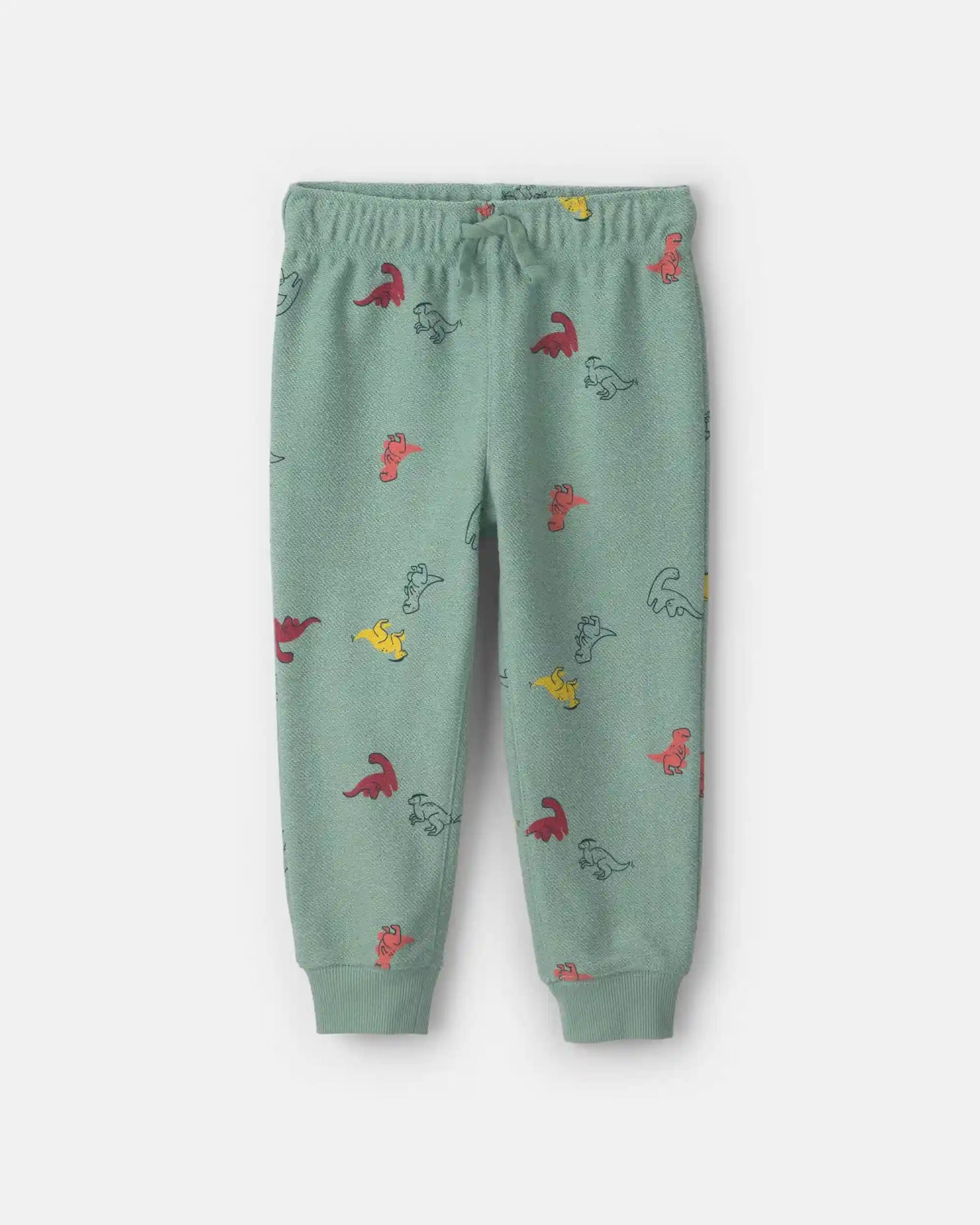 Toddler Boy 2-Piece Dinosaur French Terry Sweatshirt & Pant Set - Green