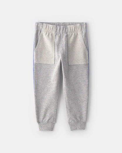 Toddler Boy 2-Piece 'Team Player' French Terry Sweatshirt & Pant Set - Grey
