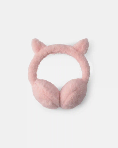 Toddler Girl Cat Earmuffs - Pink
