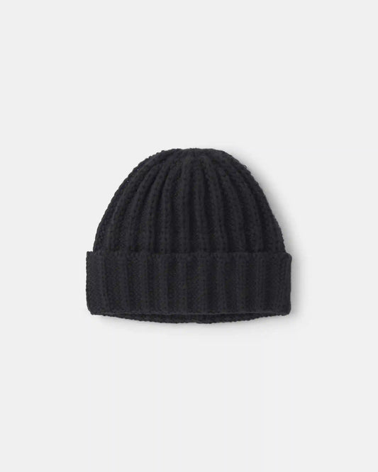 Toddler Boy Ribbed Beanie - Black