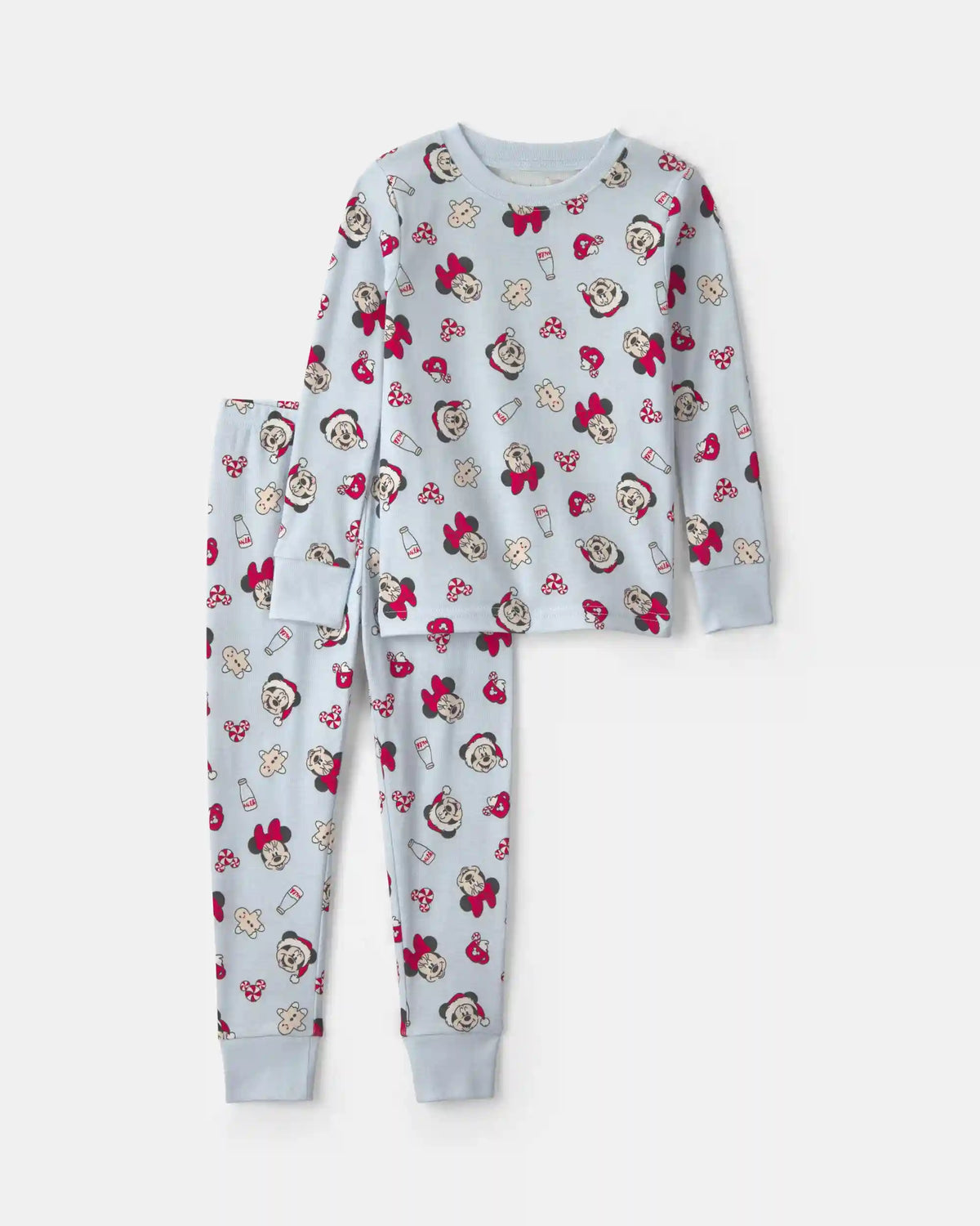 Toddler 2-Piece Disney© Mickey Mouse Christmas 100% Cotton Snug Fit Pajama Set - Blue