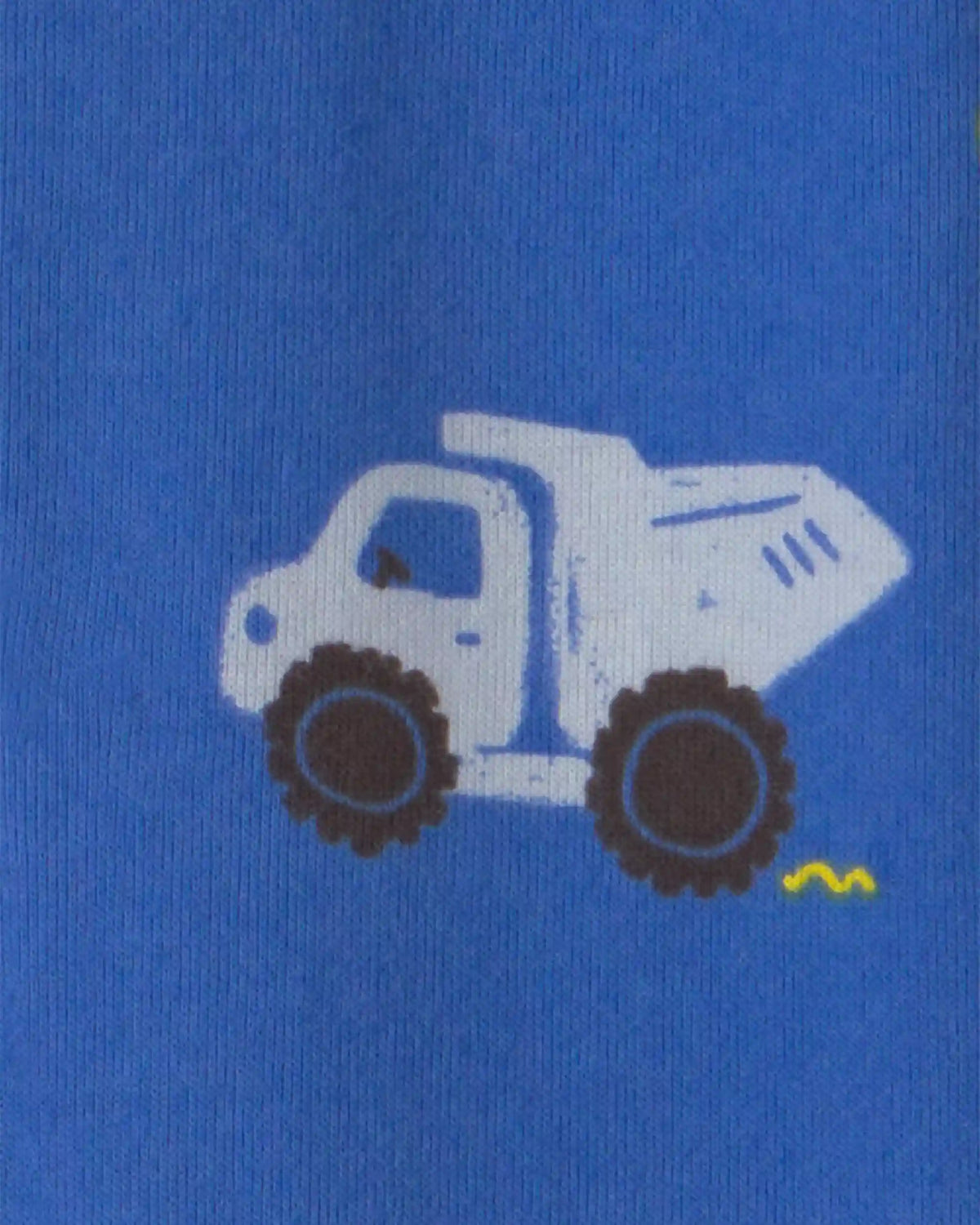 Toddler Boy 1-Piece Construction 100% Cotton Snug Fit Footed Pajama - Blue
