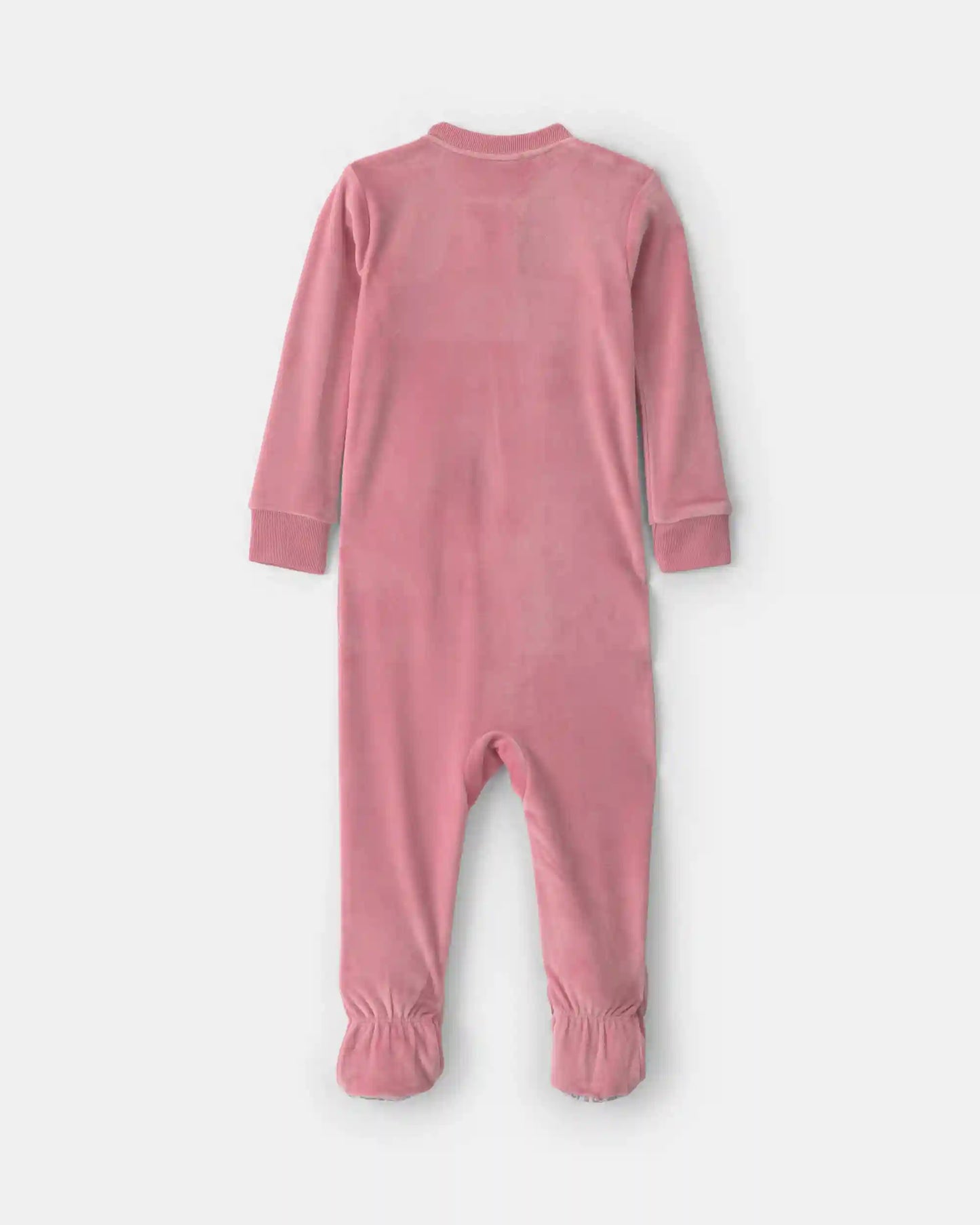Toddler Girl 1-Piece Icon DreamPlush Snug Fit Footed Pajama - Pink