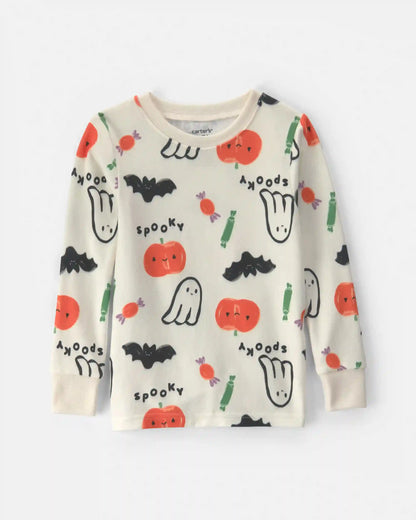 Toddler Halloween Print 2-Piece Pyjama Set - Cream