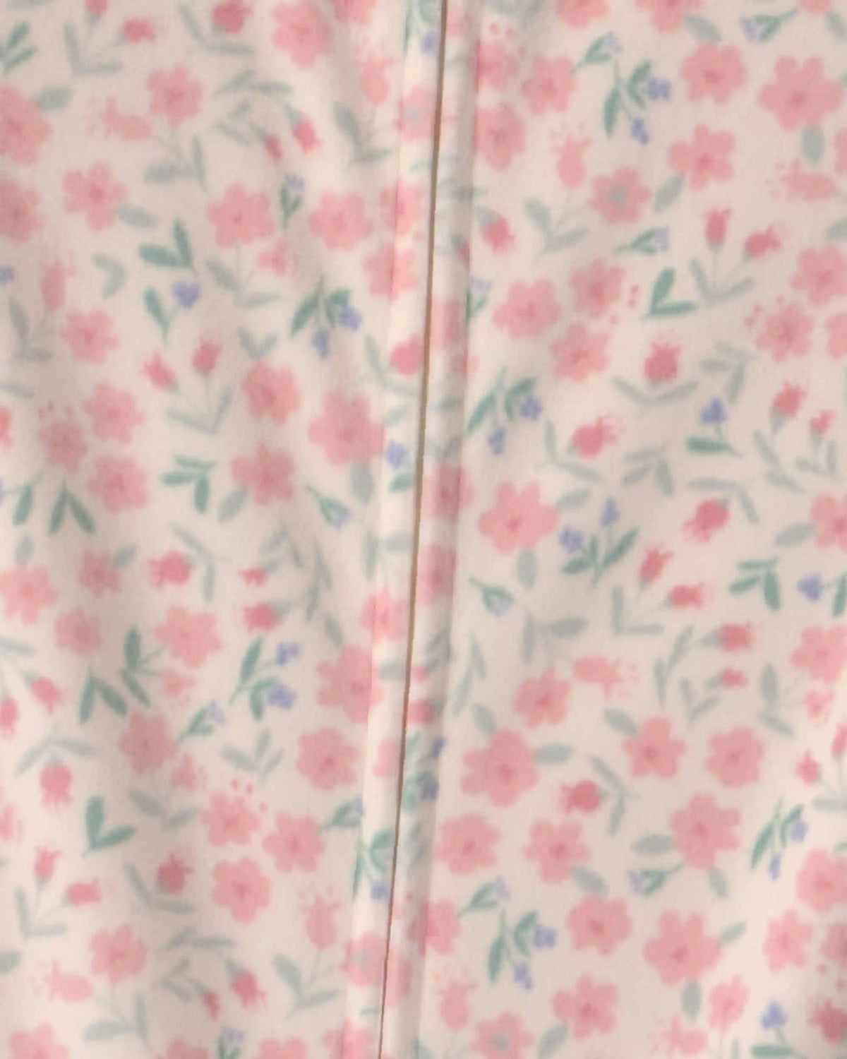 Toddler Girl 1-Piece Floral DreamPlush Snug Fit Footed Pajama - Cream