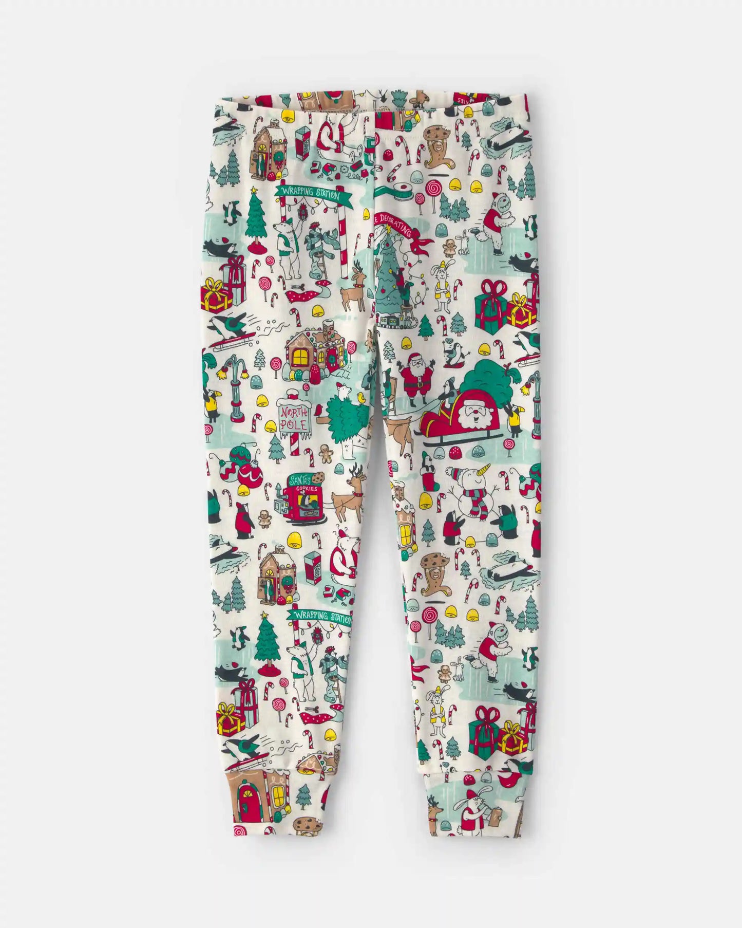 Toddler 2-Piece Christmas Scavenger Hunt 100% Cotton Snug Fit Pajama Set