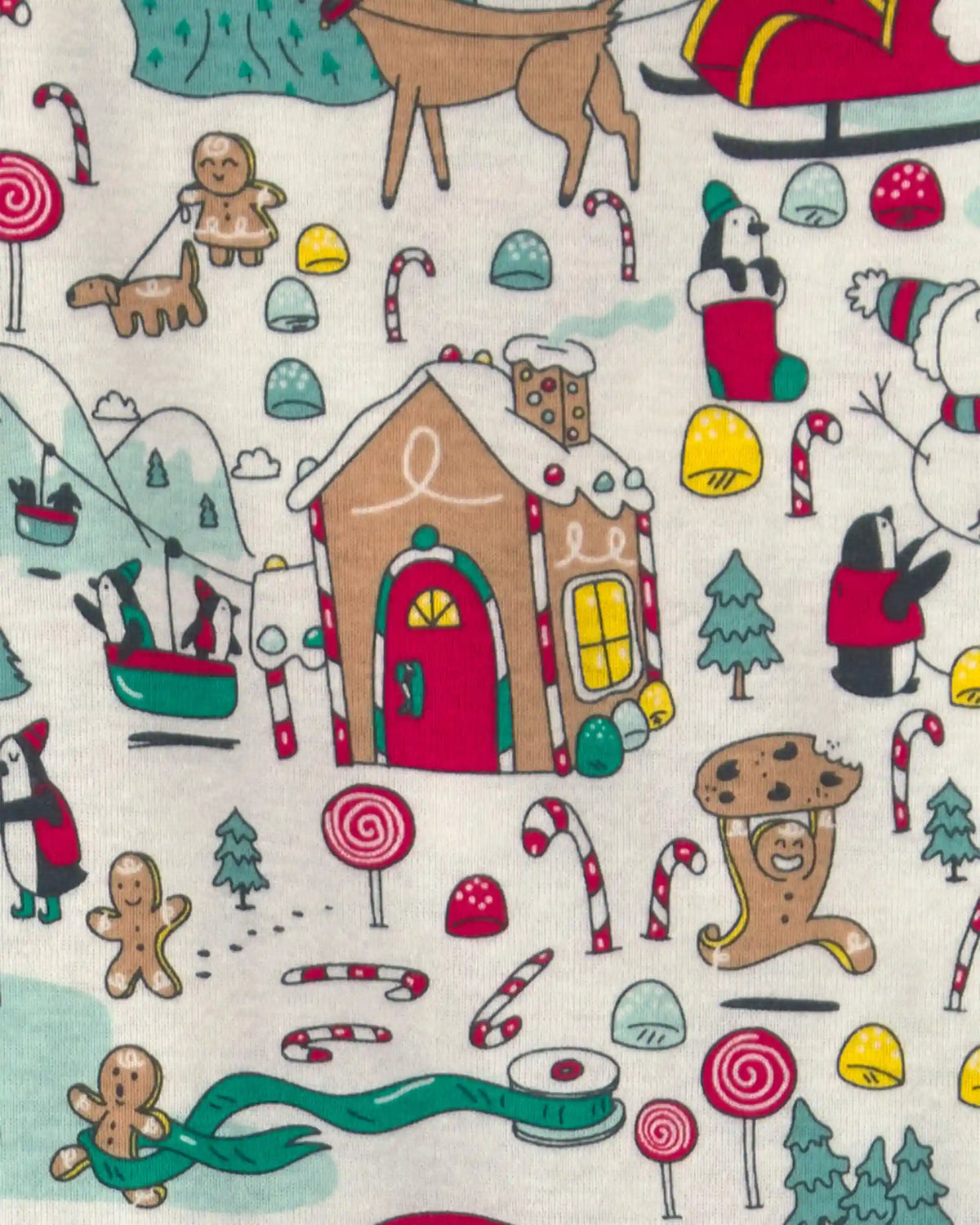 Toddler 2-Piece Christmas Scavenger Hunt 100% Cotton Snug Fit Pajama Set