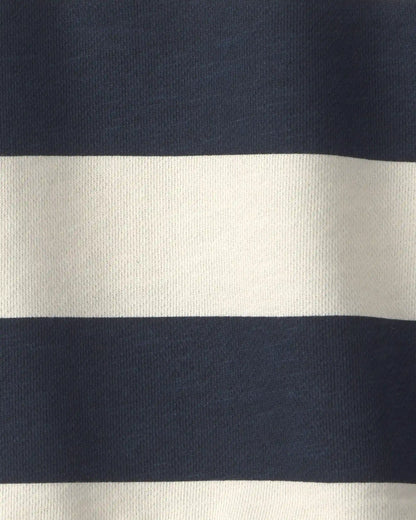 Toddler Boy Organic Cotton French Terry Rugby Polo