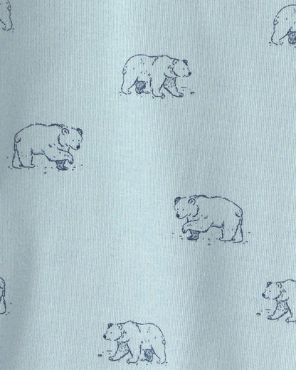 Toddler 2-Piece Organic Cotton Pajamas in Winter Bears