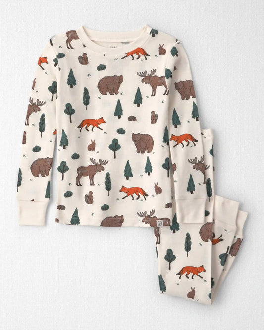 Toddler 2-Piece Organic Cotton Pajamas in Woodland Creatures