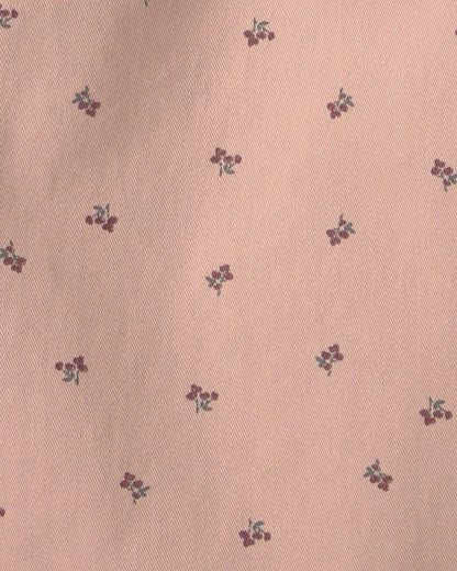 Toddler Girl Organic Cotton Twill Wide Leg Overalls