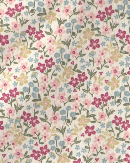 Toddler Girl Organic Cotton French Terry Dress in Floral