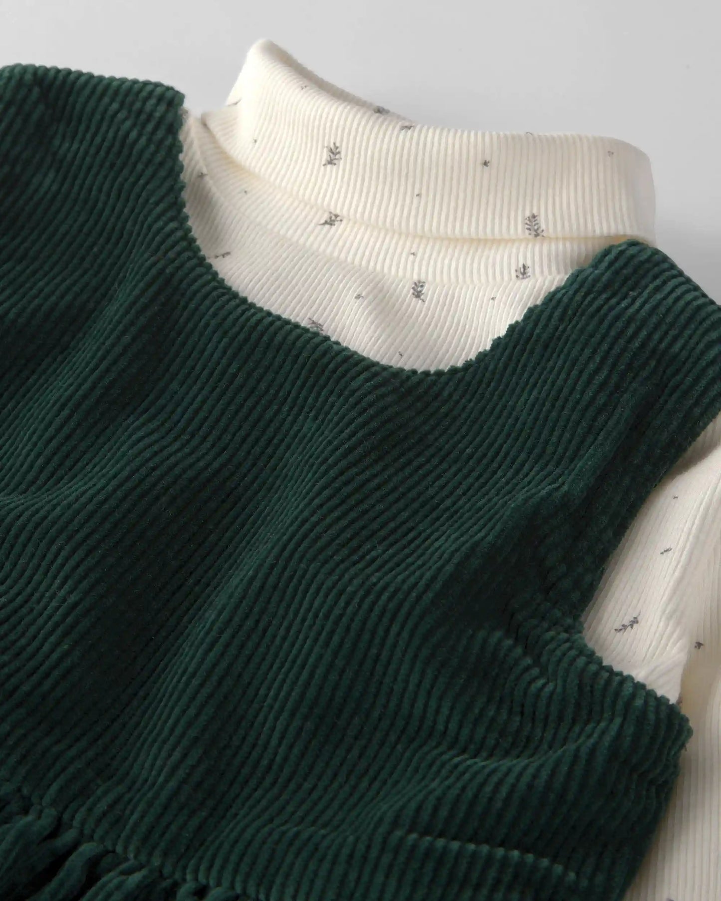 Toddler Girl 2-Piece Organic Cotton Corduroy Jumper Set