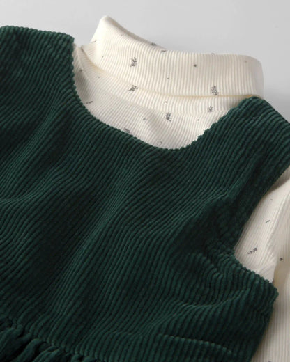 Toddler Girl 2-Piece Organic Cotton Corduroy Jumper Set
