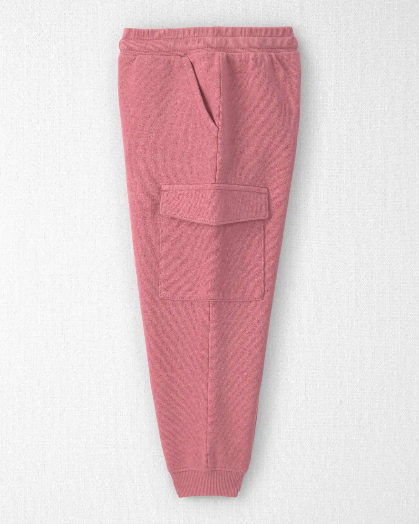 Toddler Girl Organic Cotton French Terry Cargo Pants