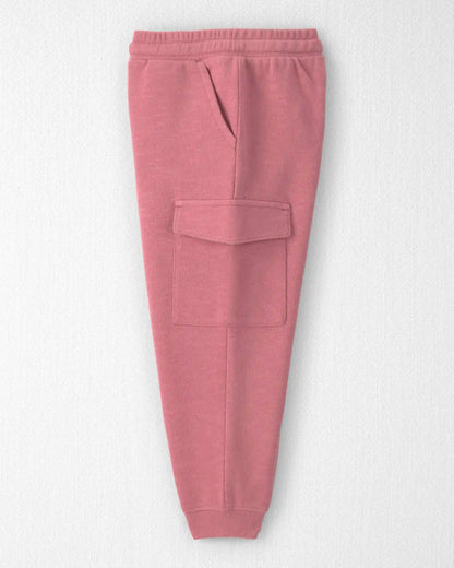 Toddler Girl Organic Cotton French Terry Cargo Pants