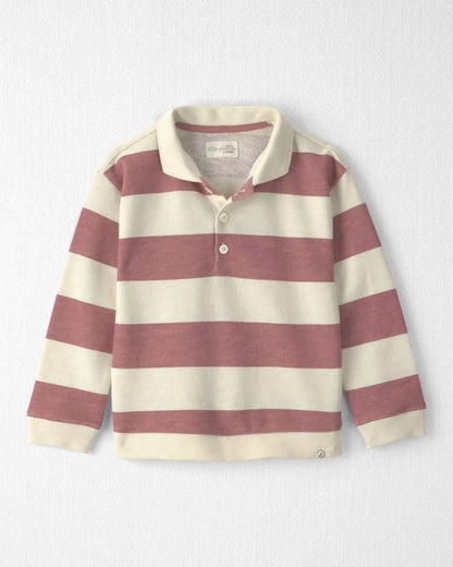 Toddler Girl Organic Cotton French Terry Rugby Polo