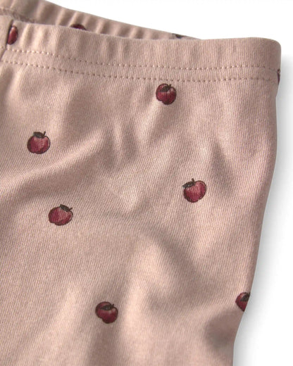 Toddler Girl 2-Piece Organic Cotton Pajamas in Apples