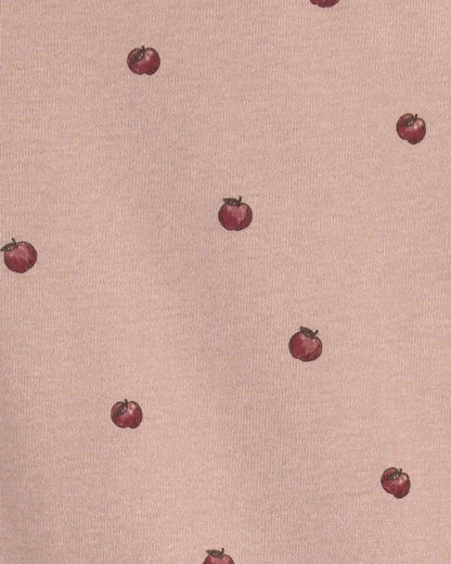 Toddler Girl 2-Piece Organic Cotton Pajamas in Apples