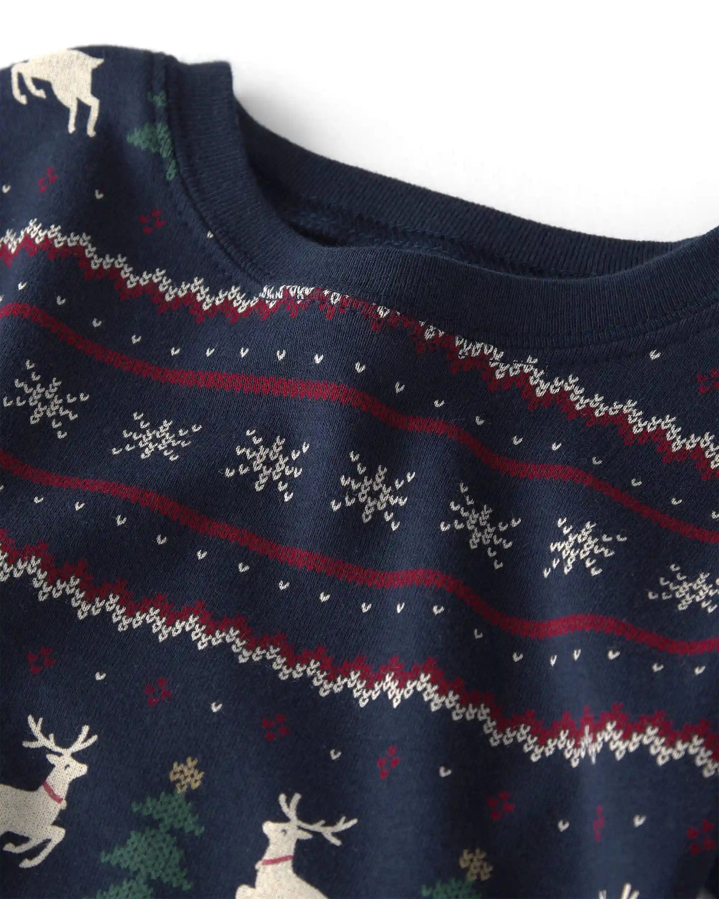 Toddler 2-Piece Organic Cotton Fair Isle Pajamas