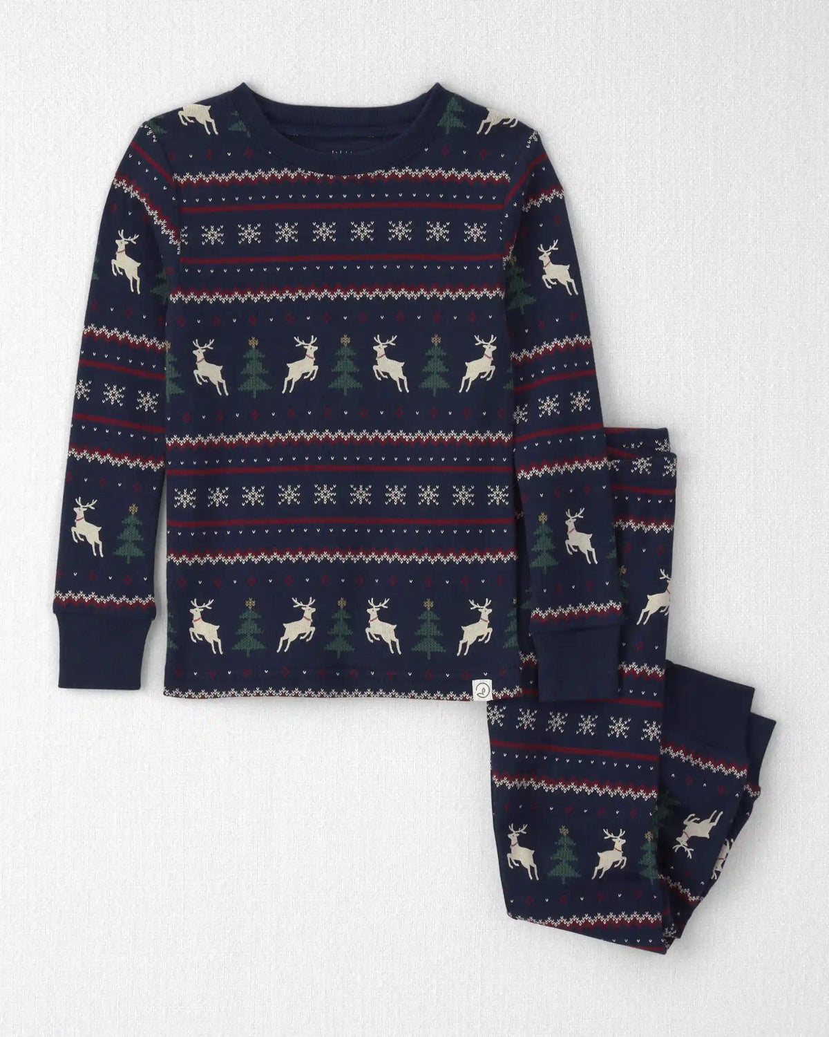Toddler 2-Piece Organic Cotton Fair Isle Pajamas